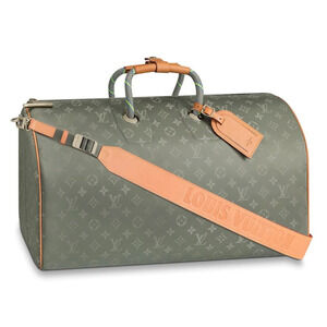 Louis Vuitton Keepall Bandouliere 50 Titanium Grey Duffle Weekend Travel Bag